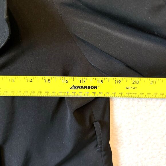 London Fog Womens Black Trench Rain Coat Petite Medium PM No‎ Belt - Picture 8 of 9